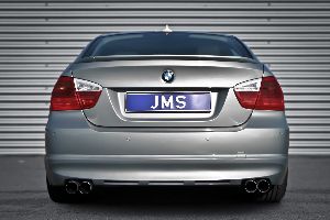JMS Heckansatz Racelook Lim./Touring (für 2-Rohr und 4-Rohr Auspuff) passend für BMW E90 / E91
