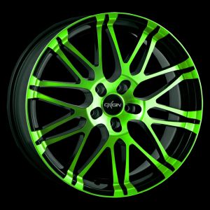 Oxigin 14 Oxrock neon green polish Felge 8,5x19  - 19 Zoll 5x114,3 Lochkreis