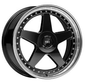 TEC GT EVO-R black-polished-lip Felge 8,5x20 - 20 Zoll 5x108 Lochkreis