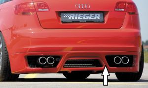 Heckansatz Rieger Tuning passend für Audi A3 8P Sportback