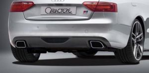 Heckansatz inklusive 2 Endschalldämpfer Caractere Tuning passend für Audi A5/S5