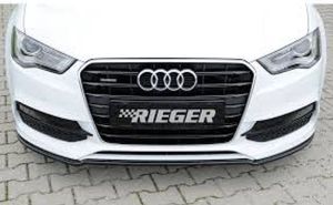 Rieger Spoilerschwert/Cuplippe schwarz glänzend gekantete Version passend für Audi A3 8V