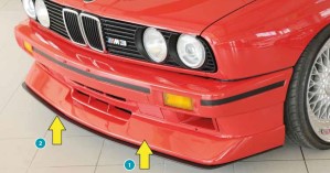 Rieger Spoilerlippe für orig. M3-Frontschürze passend für BMW E30