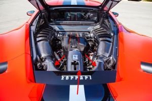 Capristo Airbox-Oberteil und Schlossabdeckung passend für Ferrari 488 Pista