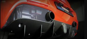 Aero Dynamics Heckdiffusor Carbon matt Race 1 Leinen passend für Ferrari 488 GTS
