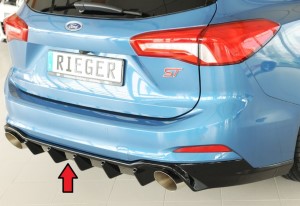 Rieger Heckdiffusoreinsatz SG LR 115 passend für Ford Focus DEH