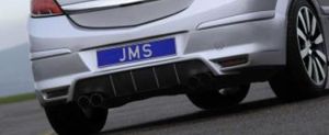 JMS Diffusor Racelook für Heckansatz mit 4 Finnen passend für Opel Astra GTC