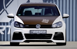 Rieger Spoilerstoßstange für Fahrzeuge mit PDC inkl. Lufteinlassblenden  passend für VW Golf 6