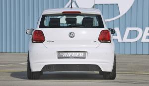 Rieger Heckschürzenansatz Carbon-Look für Sportendrohr links  passend für VW Polo 6R