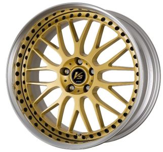 Work Wheels VS XX Gold (GLD) mit schwarzen Zierschrauben Felge 8.5x20 - 20 Zoll 5x110 Lochkreis