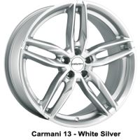 Carmani 13 Twinmax white silver Felge 8x18 - white silver Zoll 5x120 Lochkreis