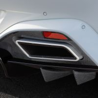 Startech Auspuffblenden schwarz, Carbon Träger passend für Aston Martin Vantage AM6