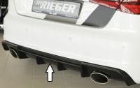 Rieger Heckdiffusoreinsatz Einfachendrohr links/rechts passend für Audi A3 8V