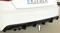 Rieger Heckdiffusoreinsatz Doppelendrohr links schwarz glanz passend für Audi A3 8V