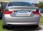 Eisenmann Racing Motorsport Sound Endschalldämpfer Edelstahl Einseitig passend für BMW E90 Limousine/ sedan/BMW E91 Touring/estate