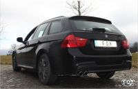 FOX Sportauspuff passend für BMW E90/91 - 320d Endschalldämpfer - 2x76 Typ 17