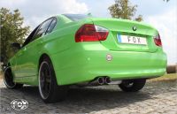 FOX Sportauspuff passend für BMW E90/91 - 325i Endschalldämpfer - 2x80 Typ 24