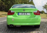 FOX Sportauspuff passend für BMW E90 318i/ 320i Endschalldämpfer - 2x80 Typ 24