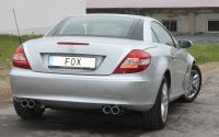 FOX Sportauspuff passend für Mercedes SLK Typ 171 - 4 Zylinder Endschalldämpfer rechs/links - 2x90 Typ 13 rechts/links