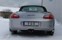 Fox Sportauspuff passend für Porsche Boxster Typ 986 Endschalldämpfer - 140x90 Typ 32 mittig