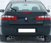 FOX Sportauspuff passend für Renault Laguna II B74 - Limousine Endschalldämpfer Ausgang rechts/links - 2x80 Typ 13 rechts/links