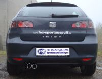 FOX Sportauspuff passend für Seat Ibiza Sport 6L Endschalldämpfer - 2x70 Typ 13