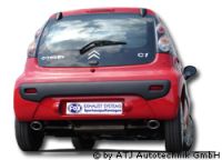 FOX Sportauspuff passend für CitroenC1/ Peugeot 107/ Toyota Aygo Endschalldämpfer Ausgang rechts/links - 106x71 Typ 33 rechts/links
