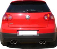 FOX Sportauspuff passend für VW Golf V TSI Endschalldämpfer Ausgang rechts/links - 2x76 Typ 17 rechts/links