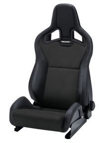 Recaro Sportster CS mit Seitenairbag Kunstleder schwarz / Dinamica schwarz Beifahrerseite mit ABE und Sitzheizung