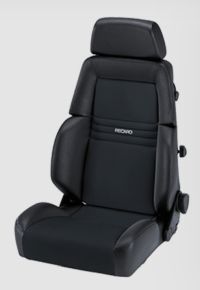 Recaro Expert S Kunstleder schwarz/Dinamica schwarz für Fahrer- und Beifahrerseite mit ABE