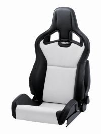 Recaro Sportster CS Kunstleder schwarz / Dinamica silber Beifahrerseite mit ABE und Sitzheizung