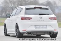Rieger Heckschürzenansatz ABS für Single Endrohr li./re. passend für Seat Leon 5F
