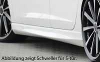 Rieger Seitenschweller-Satz ABS nicht lackiert passend für Seat Leon 5F