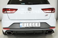 Heckeinsatz / Diffusor Rieger Cupra ST bis Facelift passend für Seat Leon 5F