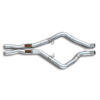 Supersprint Mittelrohr Recht + Link X-pipe passend für BMW E70 X5 M V8 Bi-Turbo (555 Hp) 2010 - 2013