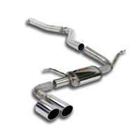 Supersprint Verbindungsrohr + Endschalldämpfer OO80 passend für BMW F33 Cabrio 425d (B47 - 224 Hp) 2015 -