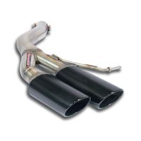 Supersprint Hinteres Rohr Links 100x75 BLACK passend für AUDI A6 C7 4G (Limousine + Avant) 3.0 TDI V6 (204 PS) 2011 -