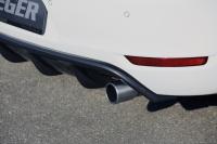 Rieger Heckschürzeneinsatz für Serienendrohr links/rechts  passend für VW Golf 6 GTI/GTD