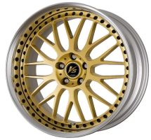 Work Wheels VS XX Gold (GLD) mit schwarzen Zierschrauben Felge 7.5x19 - 19 Zoll 5x98 Lochkreis